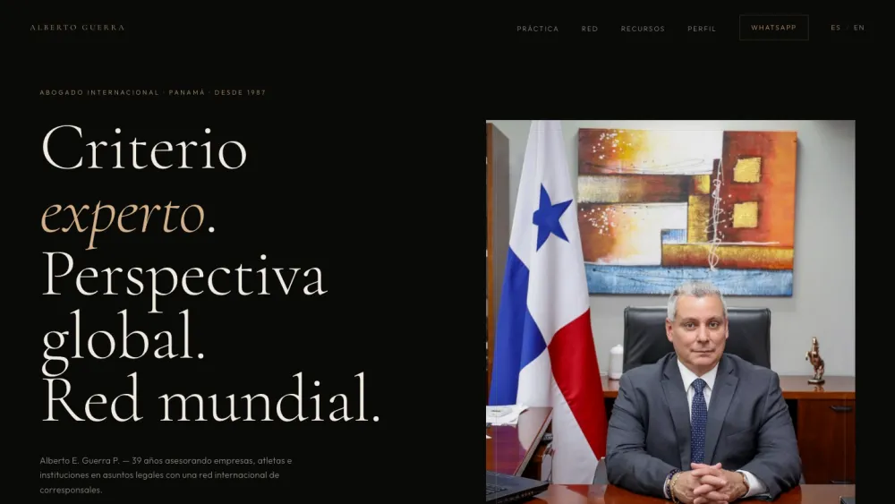 Sitio reconstruido de AG Law